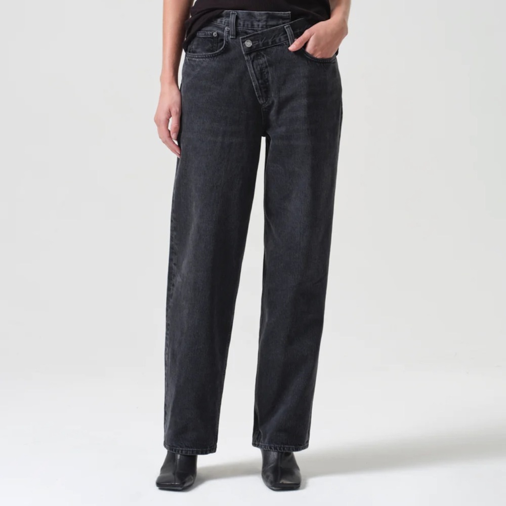 AGOLDE, cross cross jeans, black, size 28